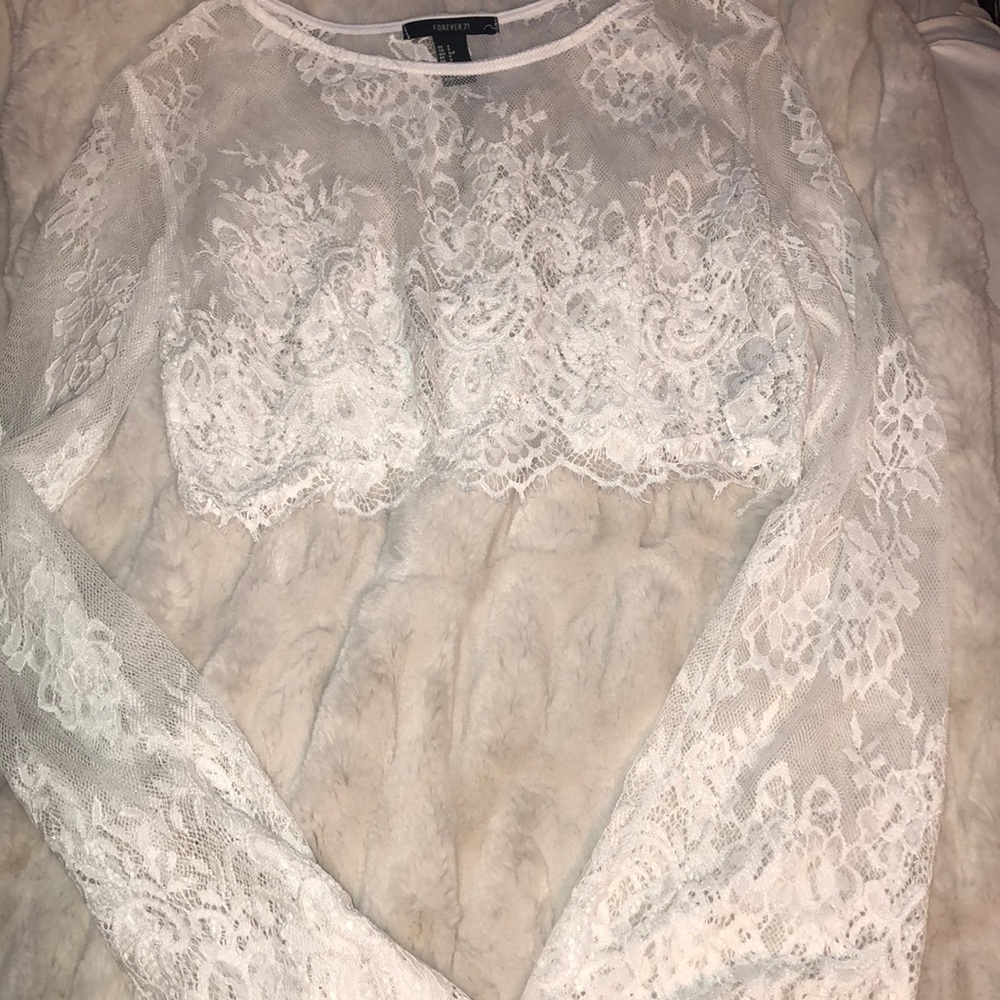 Lace crop top